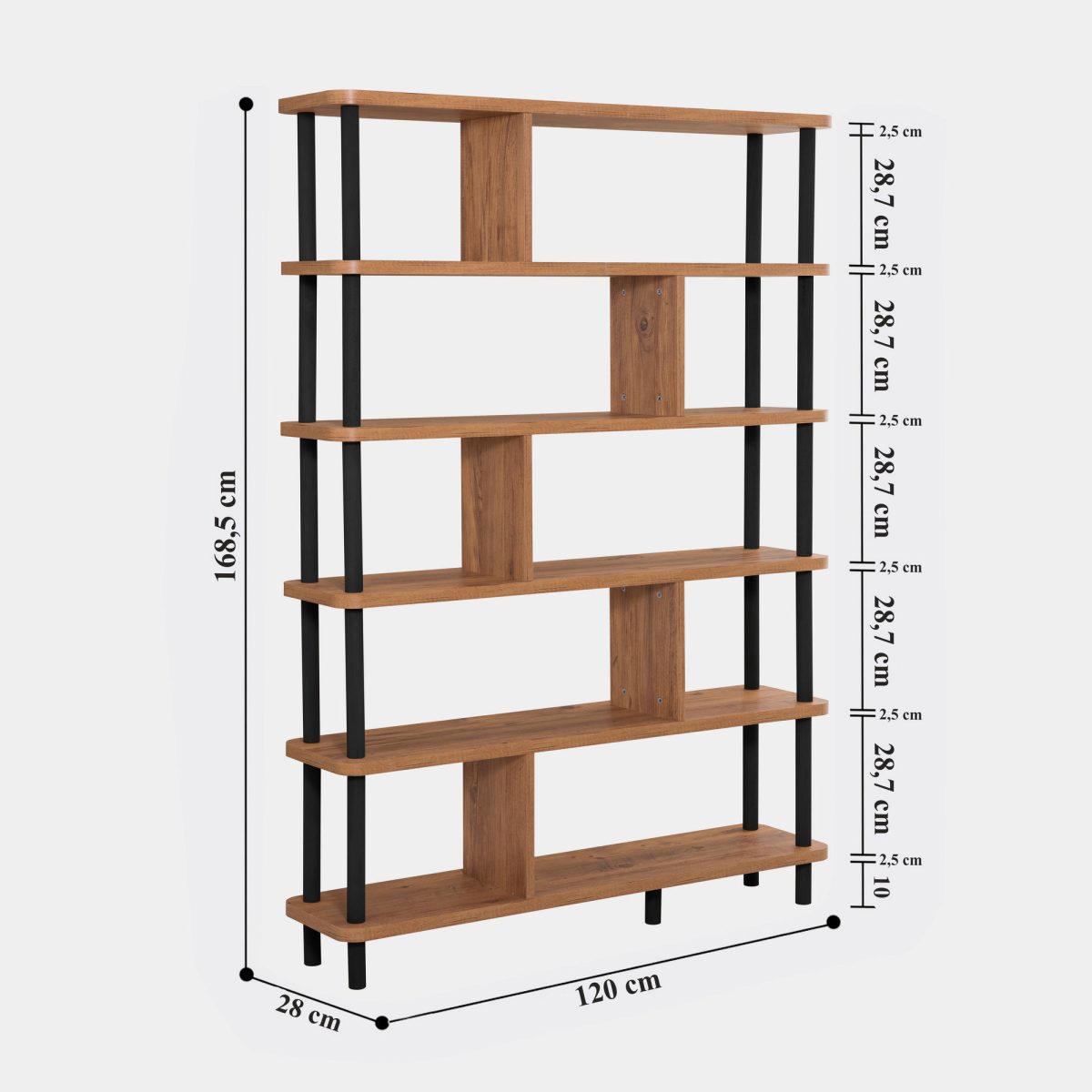 Meta - Black – Полица за книги - Image 5