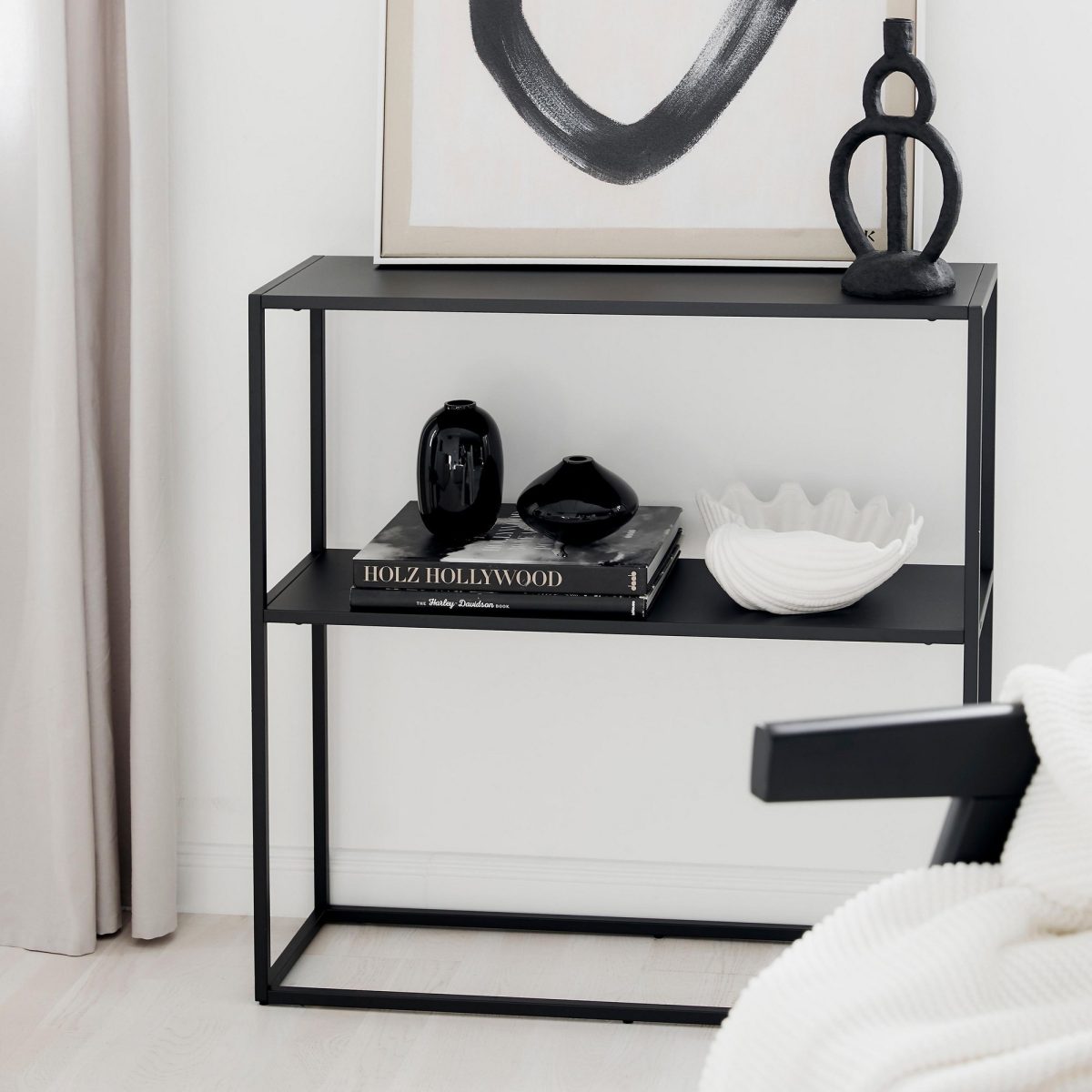 Andas - Black – Декоративна конзолна маса - Image 3