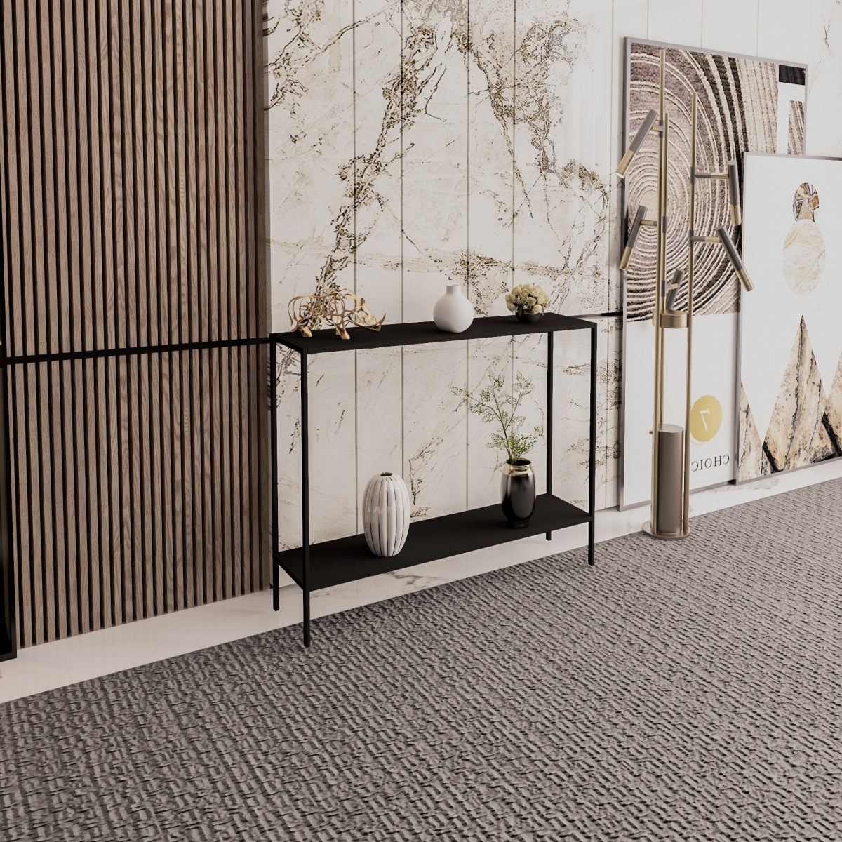 Küba - Black – Декоративна конзолна маса - Image 3