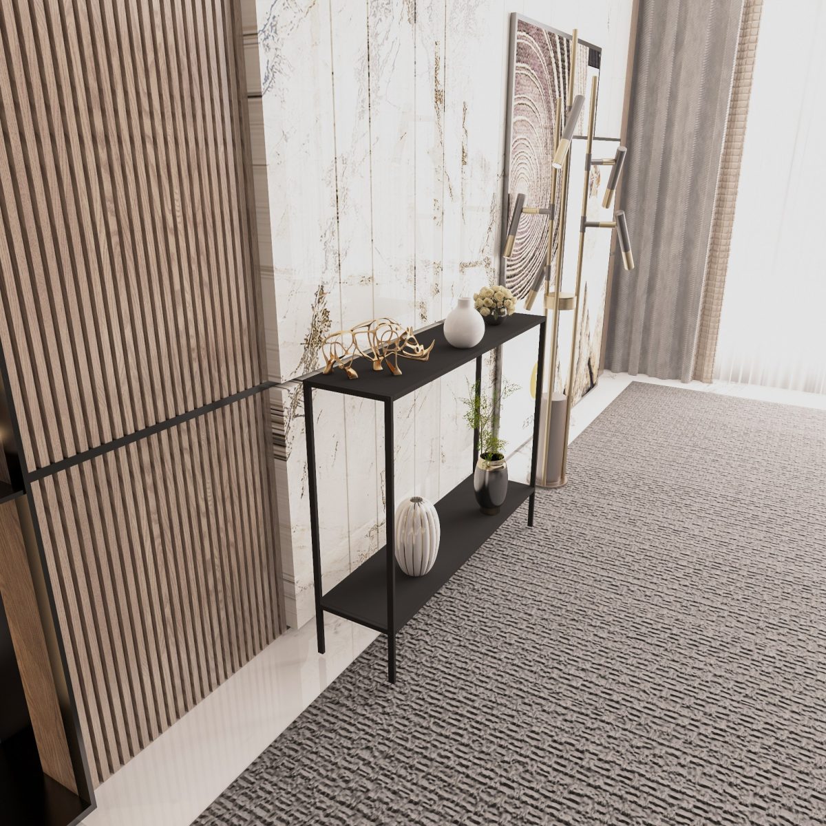 Küba - Black – Декоративна конзолна маса - Image 4