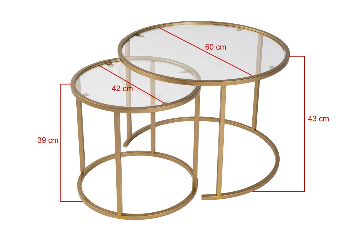 Gold-Transparent-60-42 – Комплет масичка за кафе - Image 7