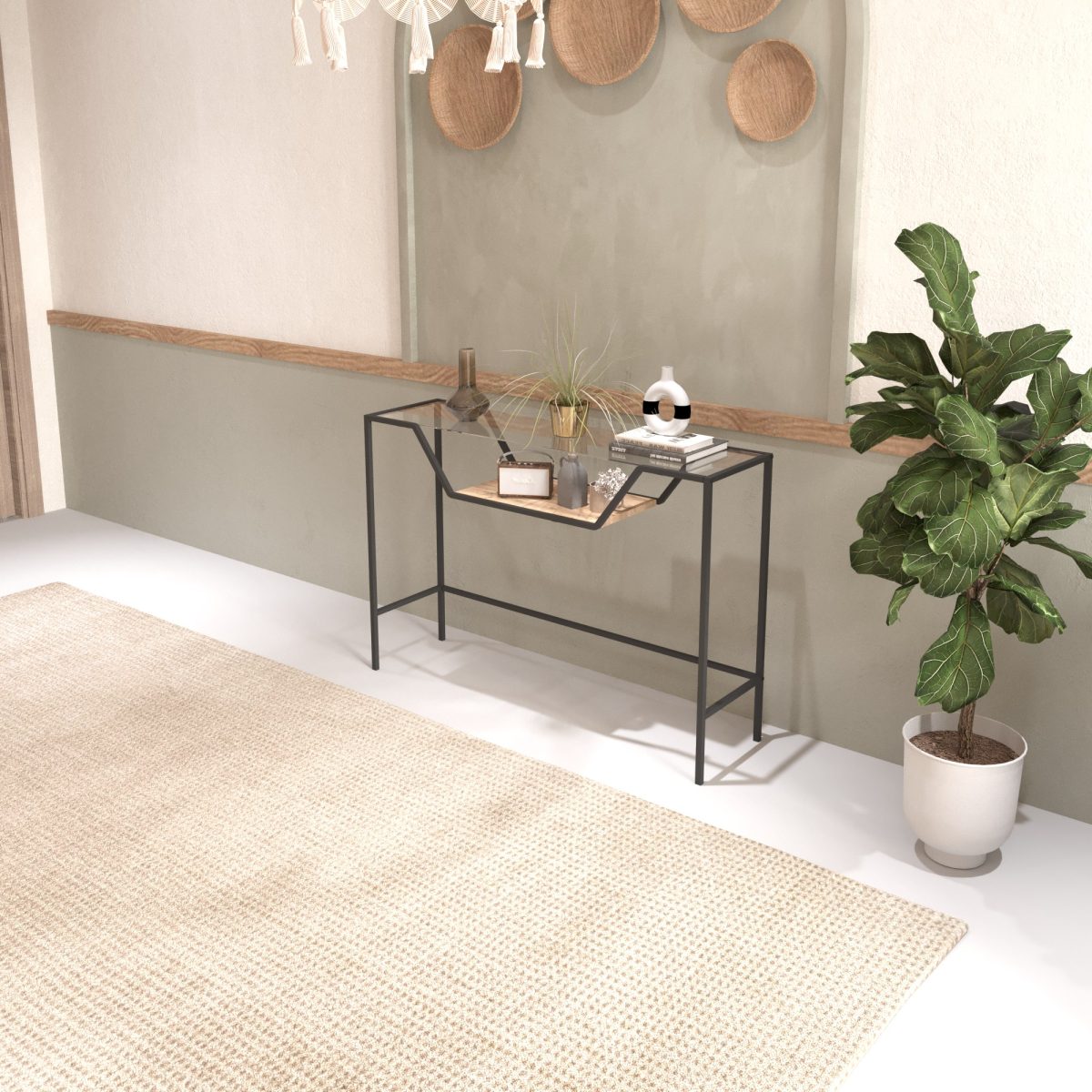 Lala - Black, Glass – Конзола - Image 2