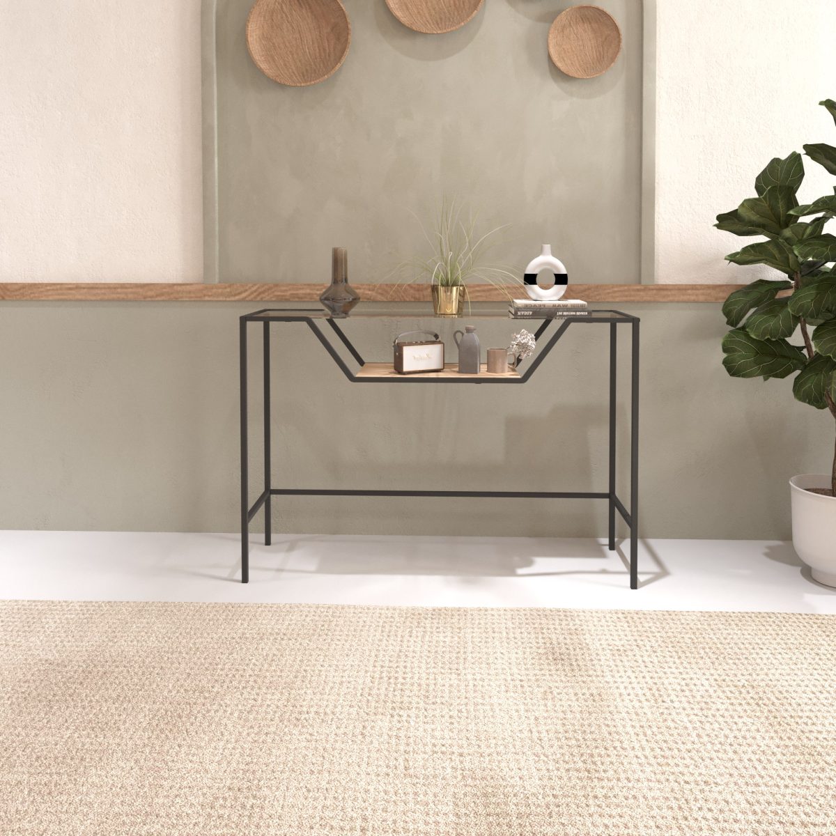 Lala - Black, Glass – Конзола - Image 3