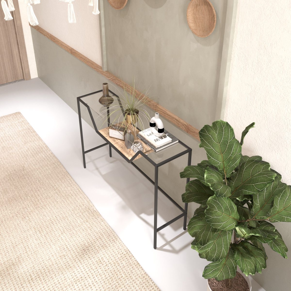 Lala - Black, Glass – Конзола - Image 4