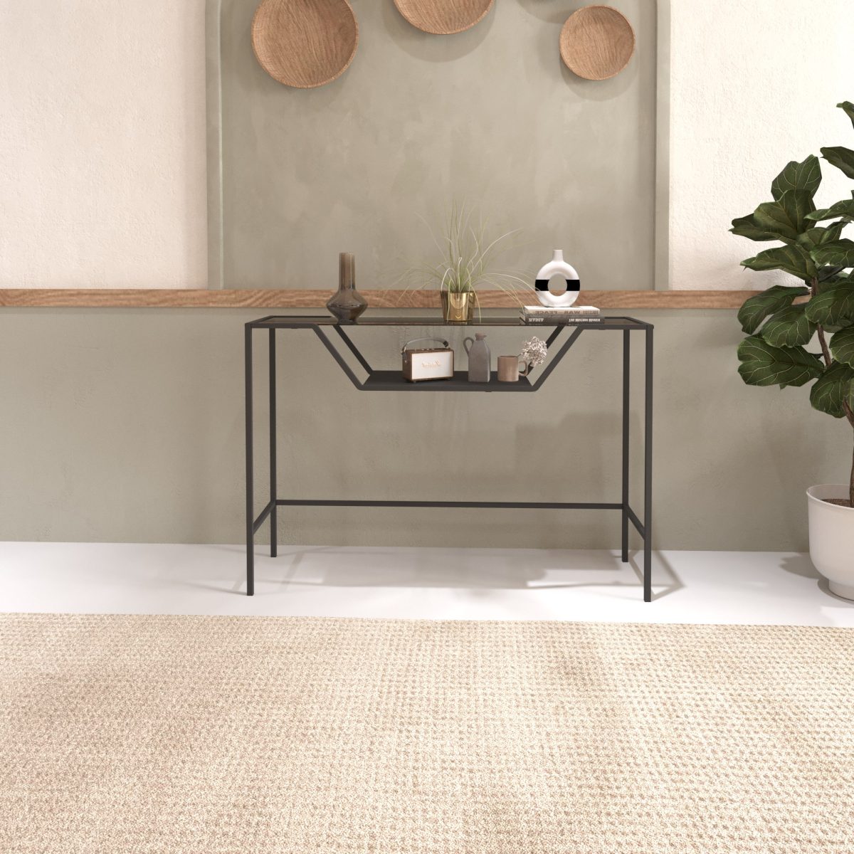 Lala - Black, Smoked Glass – Конзола - Image 2