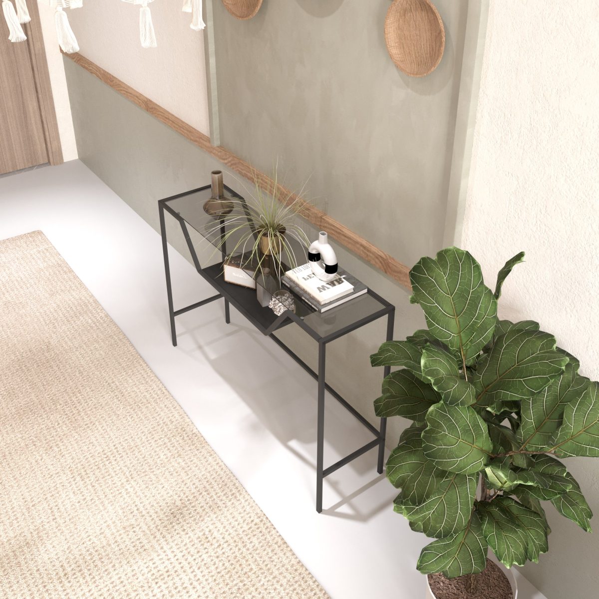 Lala - Black, Smoked Glass – Конзола - Image 3