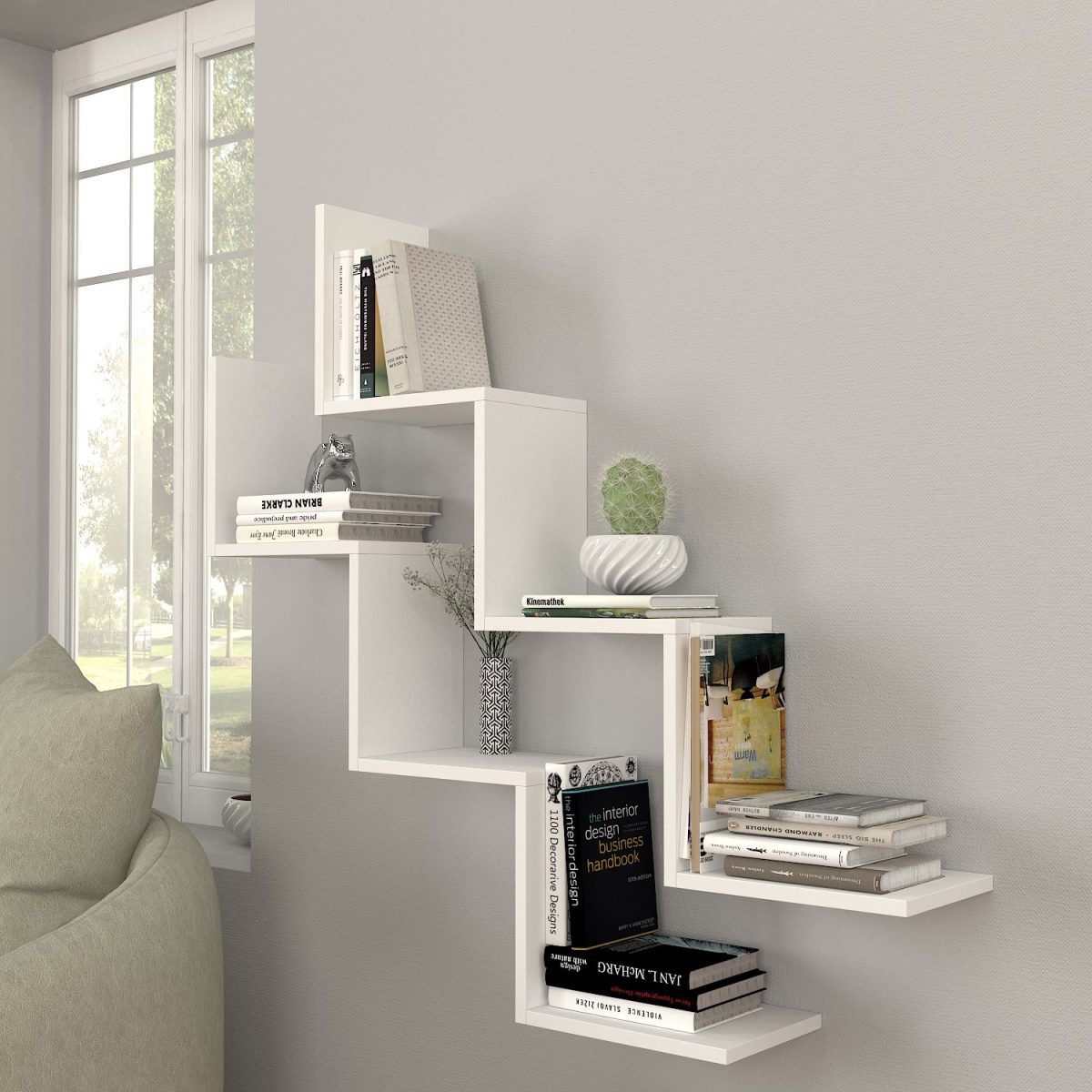 Zig Zag - White – Ѕидна полица - Image 2