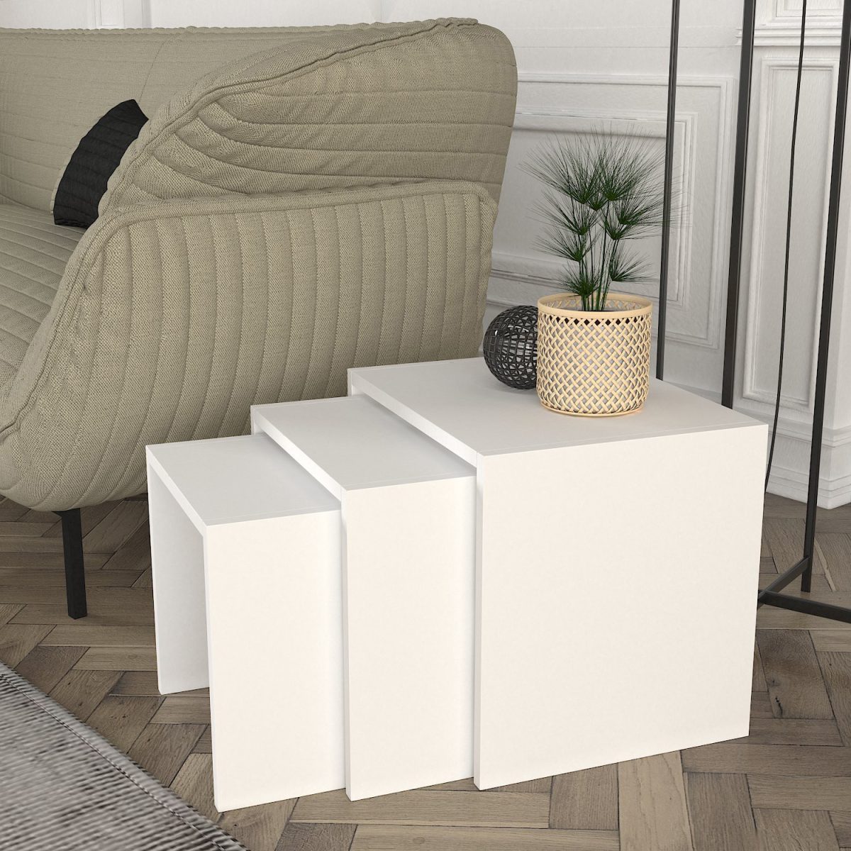 Zariel - White – Табела за гнездење (3 парчиња) - Image 2