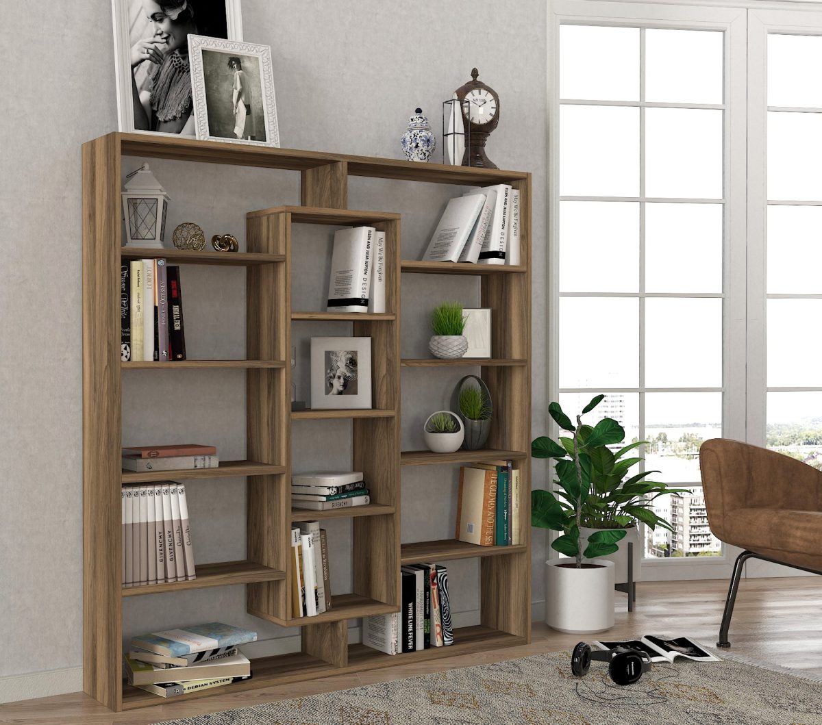 Ample - Walnut – Полица за книги - Image 2