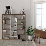 Ample - Walnut, White – Полица за книги