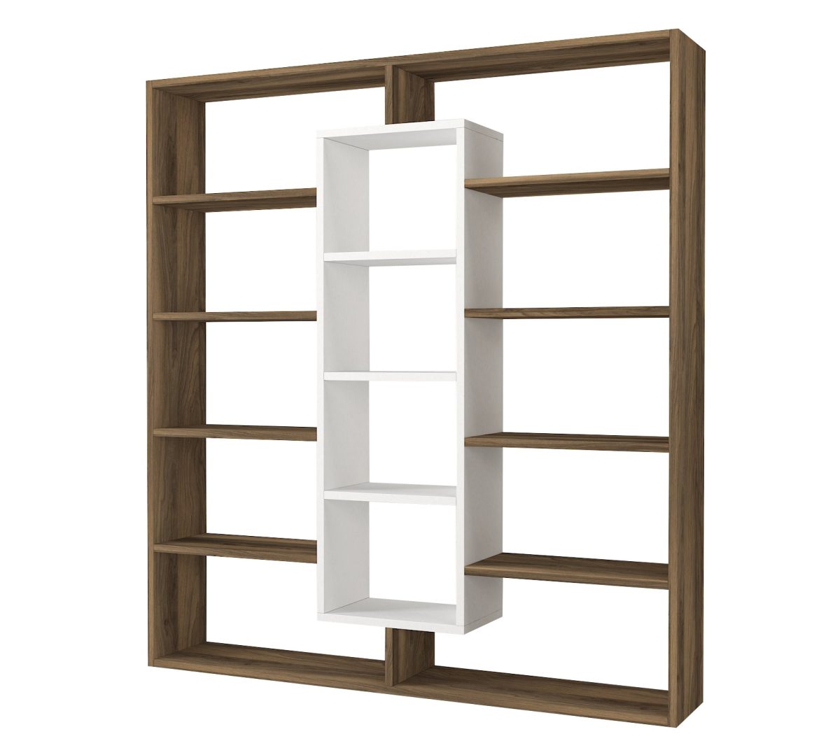 Ample - Walnut, White – Полица за книги - Image 5