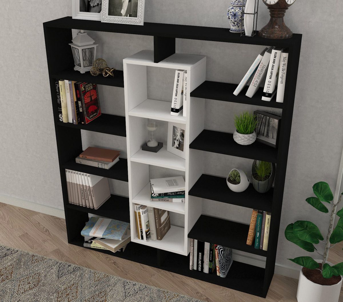 Ample - Black, White – Полица за книги - Image 3