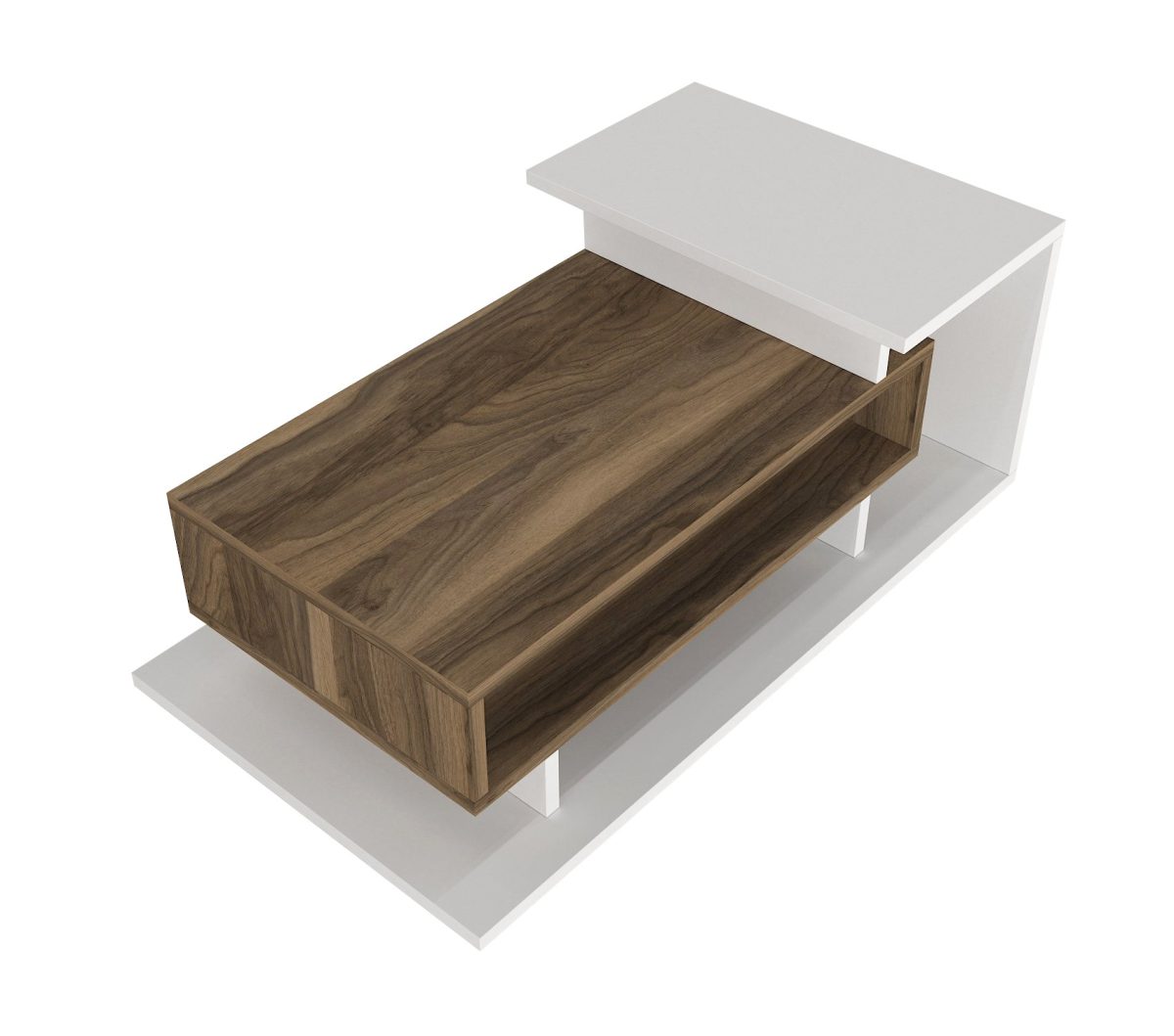 Spring - White, Walnut – Маса за кафе - Image 12