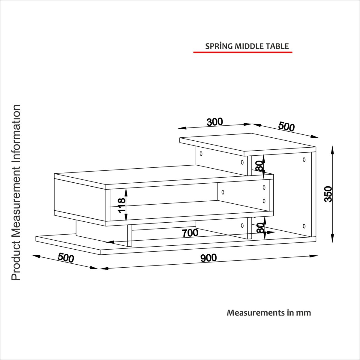 Spring - White, Walnut – Маса за кафе - Image 13
