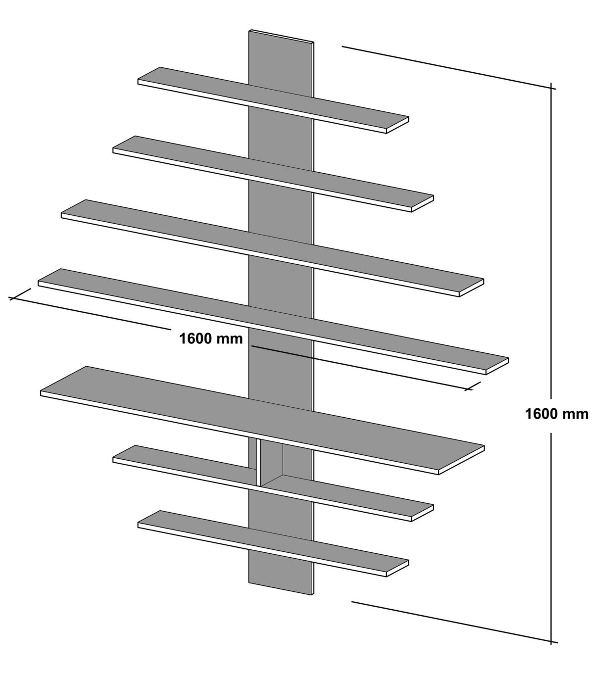 Zebra - White, Walnut – ТВ комода - Image 4