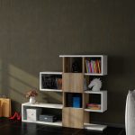 Karlin - White, Walnut – Полица за книги