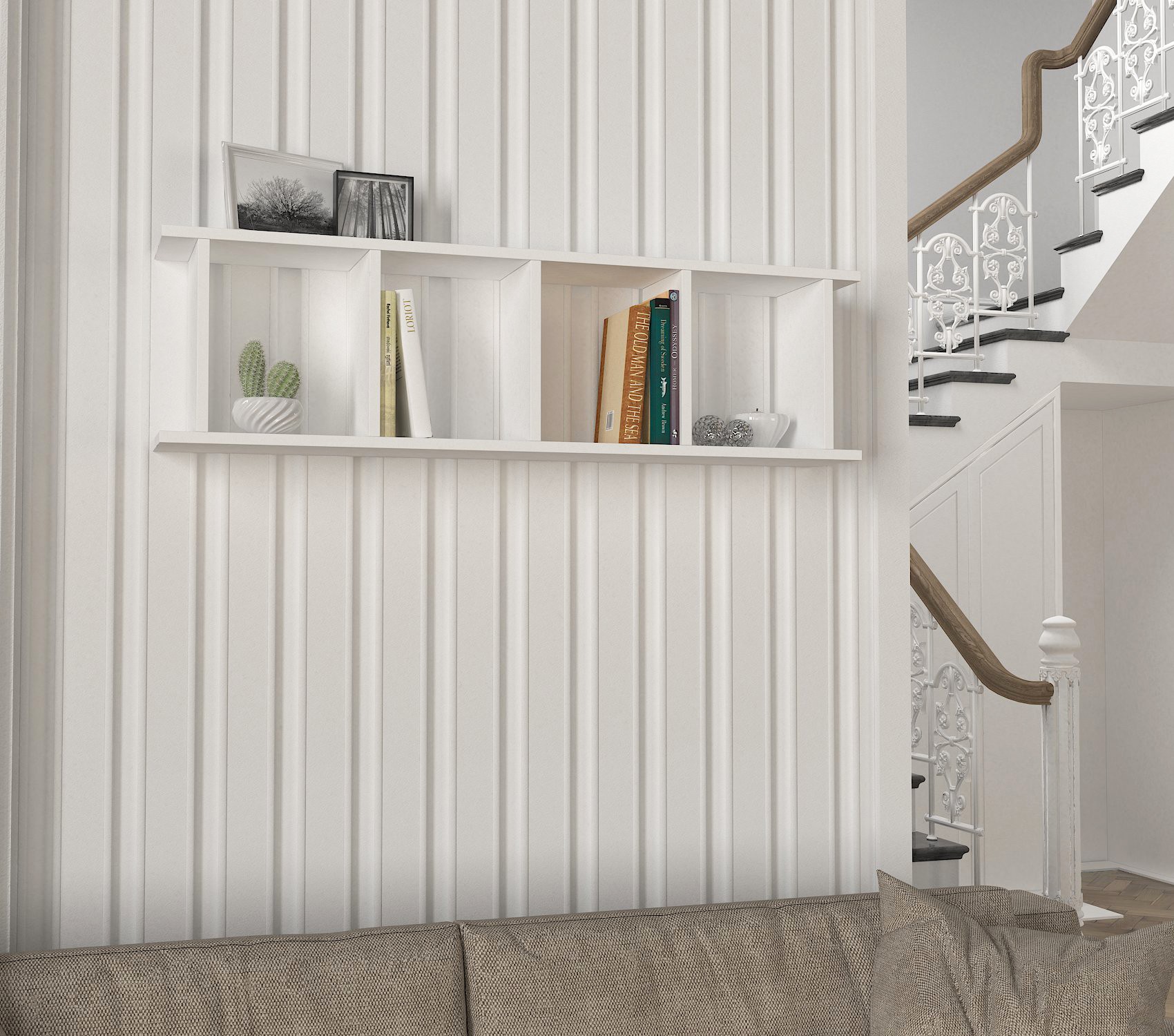 745DCD361620-201.jpg Snow - White – Полица за книги - Image 1