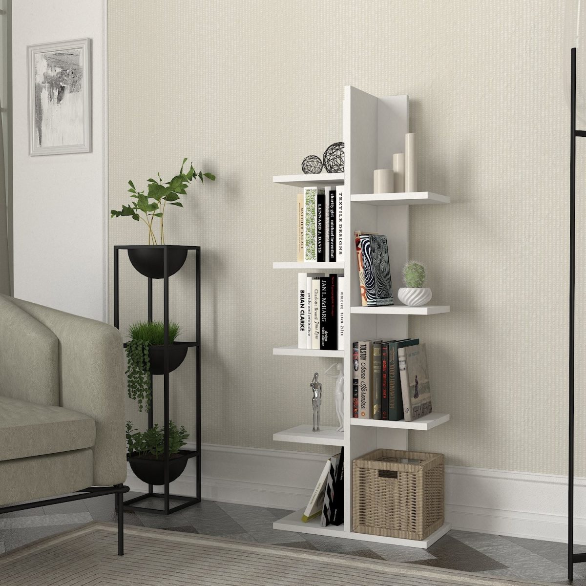 Tree - White – Полица за книги - Image 2