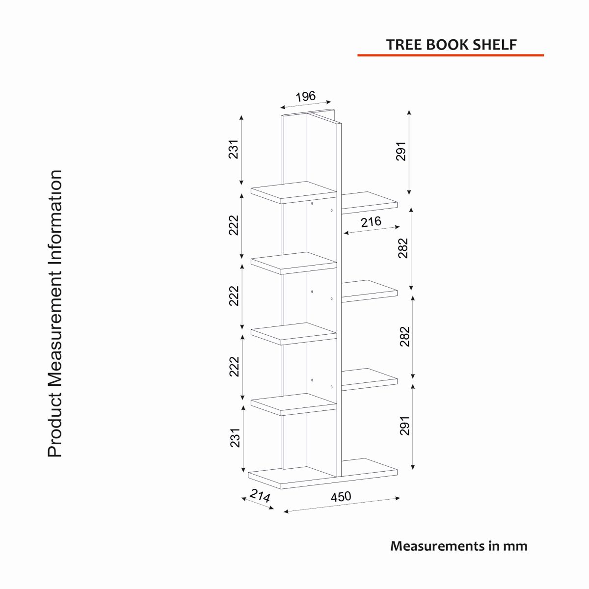 Tree - White – Полица за книги - Image 6