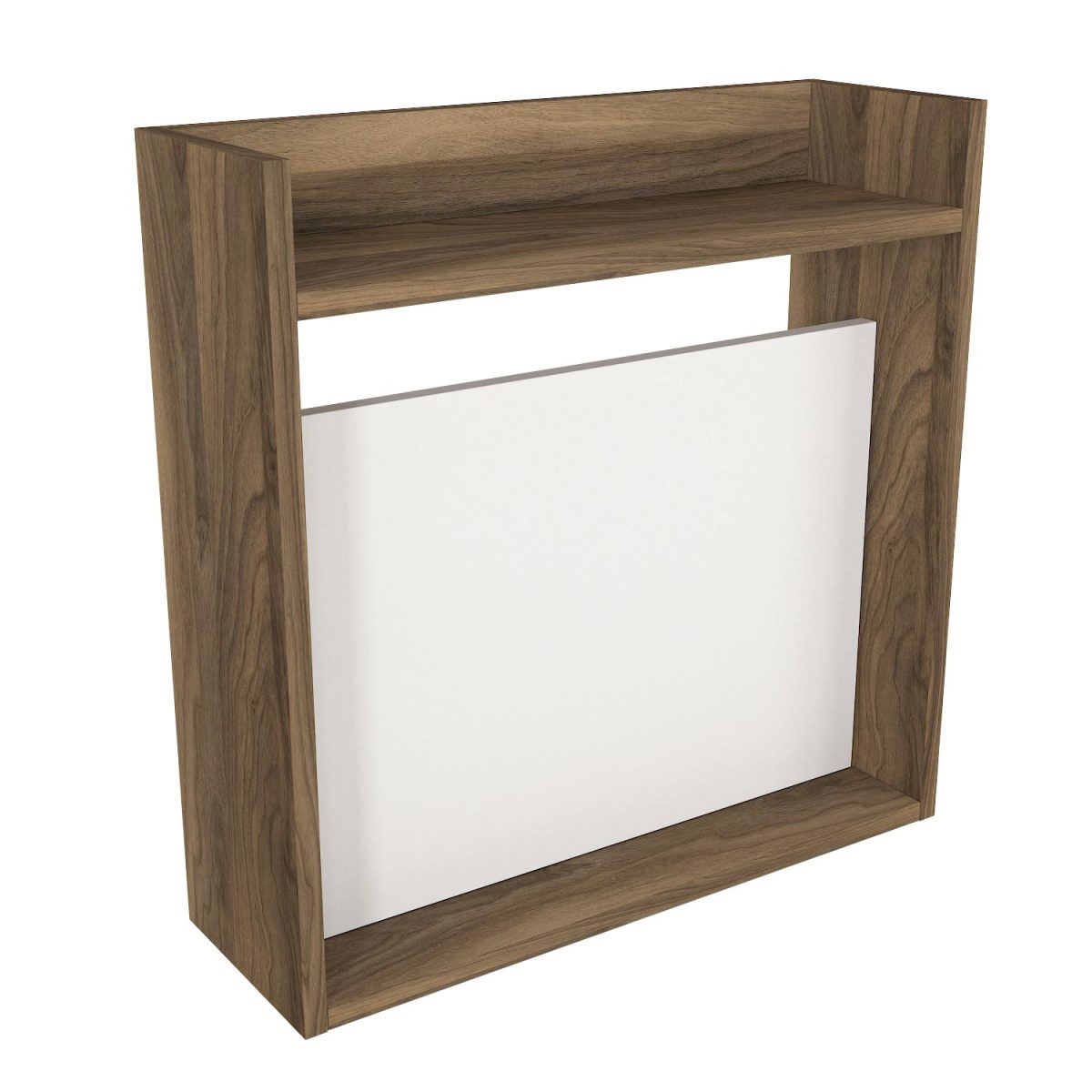 Laptop - White, Walnut – Канцелариско биро - Image 4