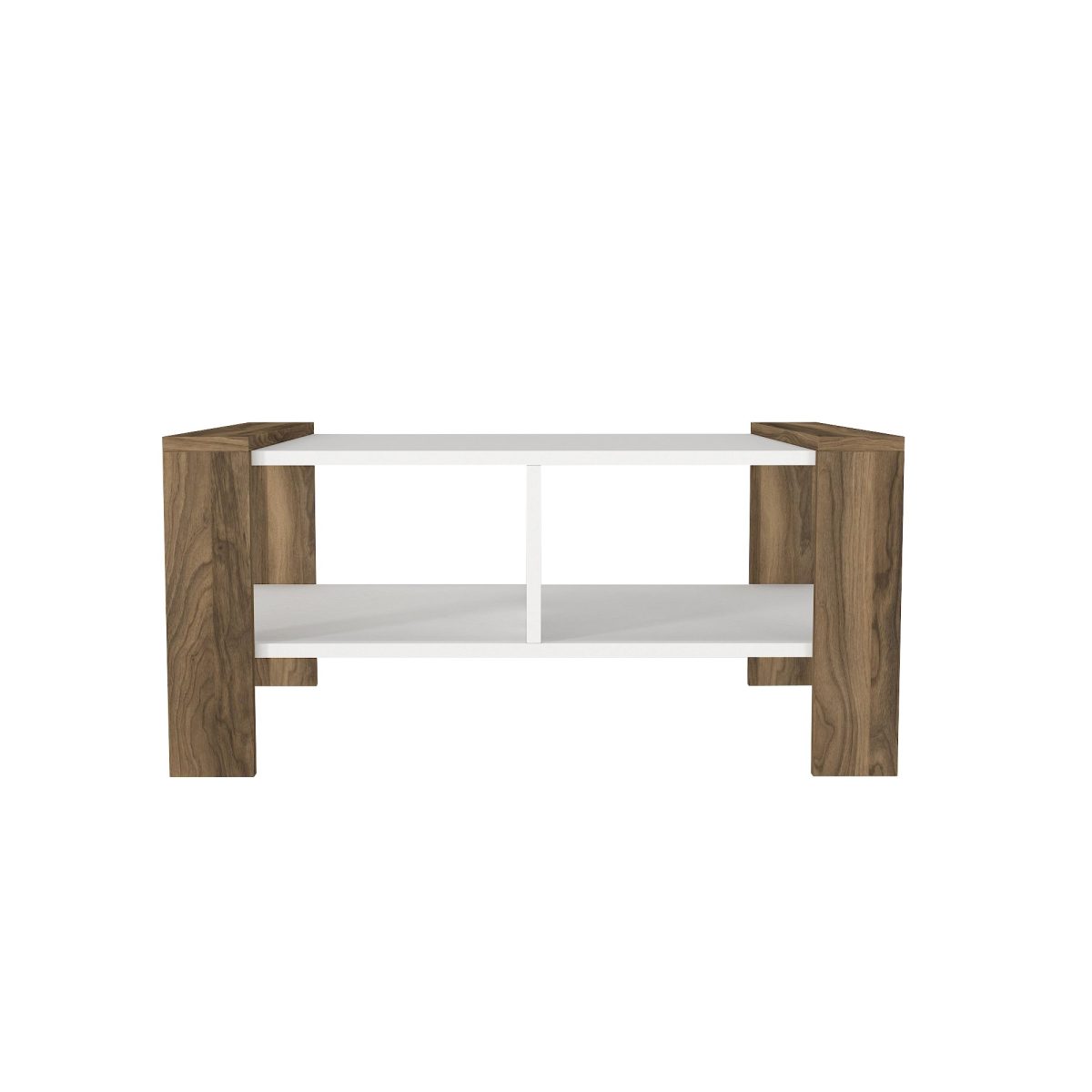 Erica - White, Walnut – Маса за кафе - Image 8