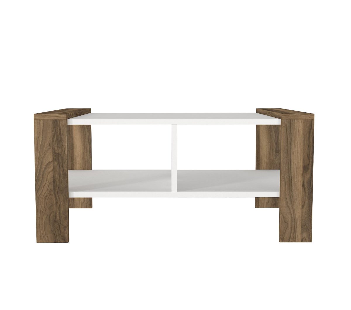 Erica - White, Walnut – Маса за кафе - Image 9