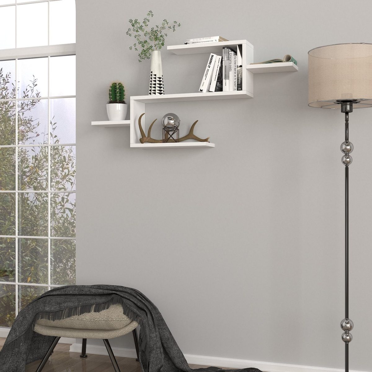 Twist - White – Полица за книги - Image 2