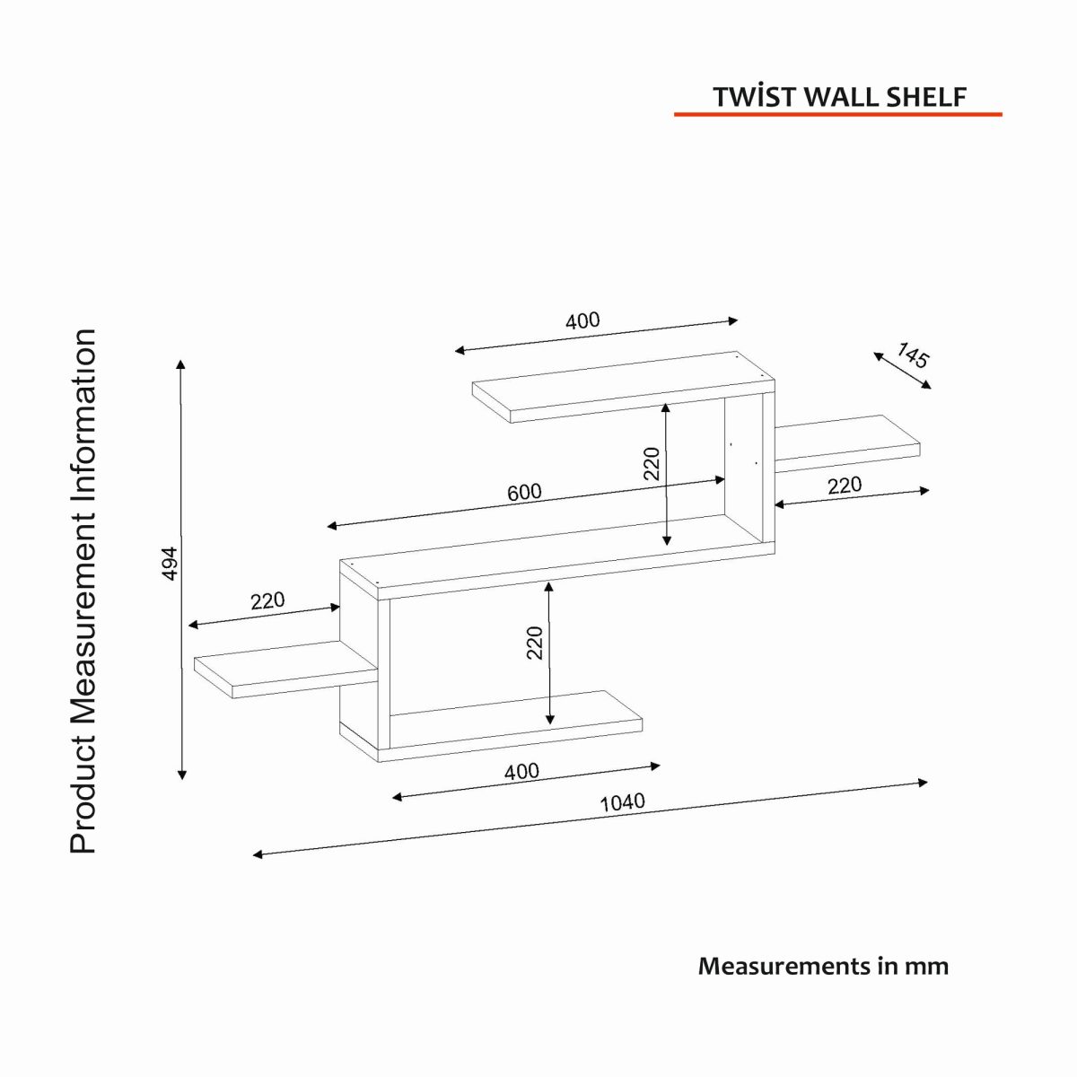 Twist - White – Полица за книги - Image 7