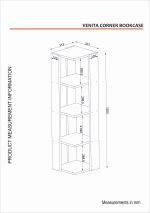 Venita - White – Полица за книги - Image 7