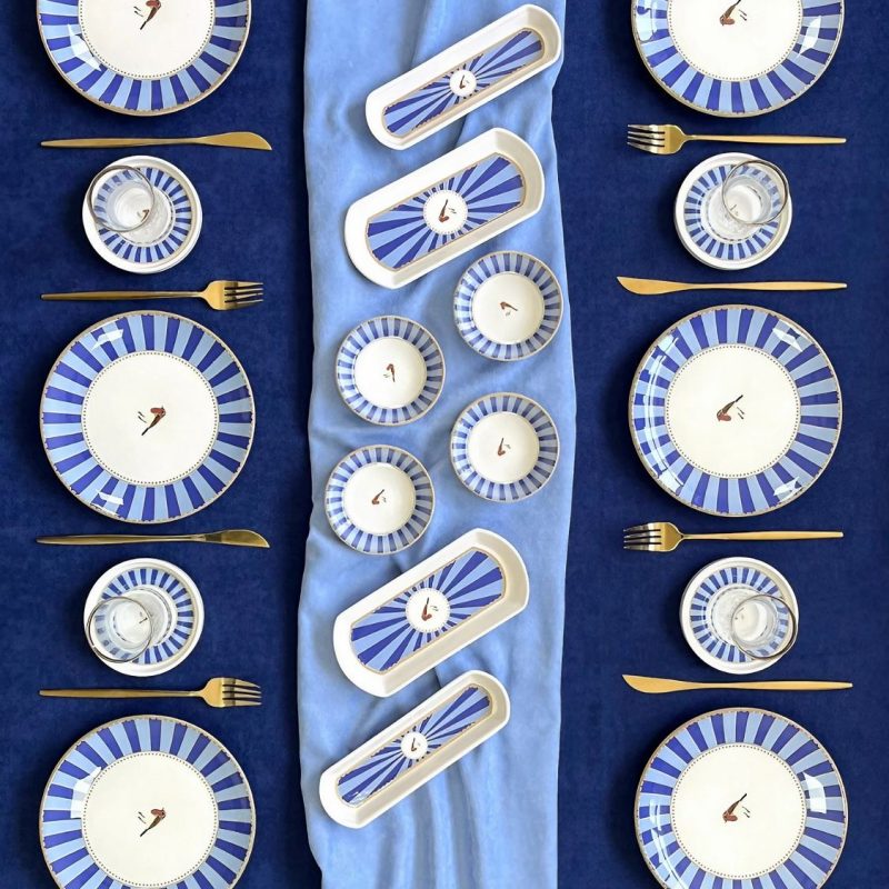 Love Bird 20 KH - Blue – Комплет за појадок (20 парчиња)