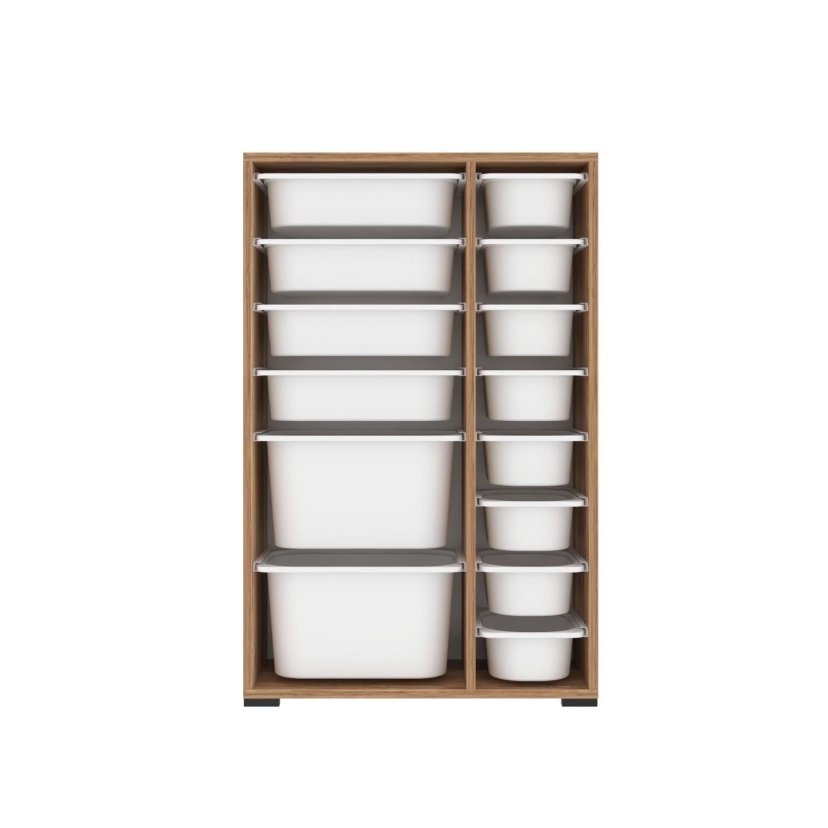 Rine 2D4K8U - Walnut, White – Повеќе наменска комода - Image 6