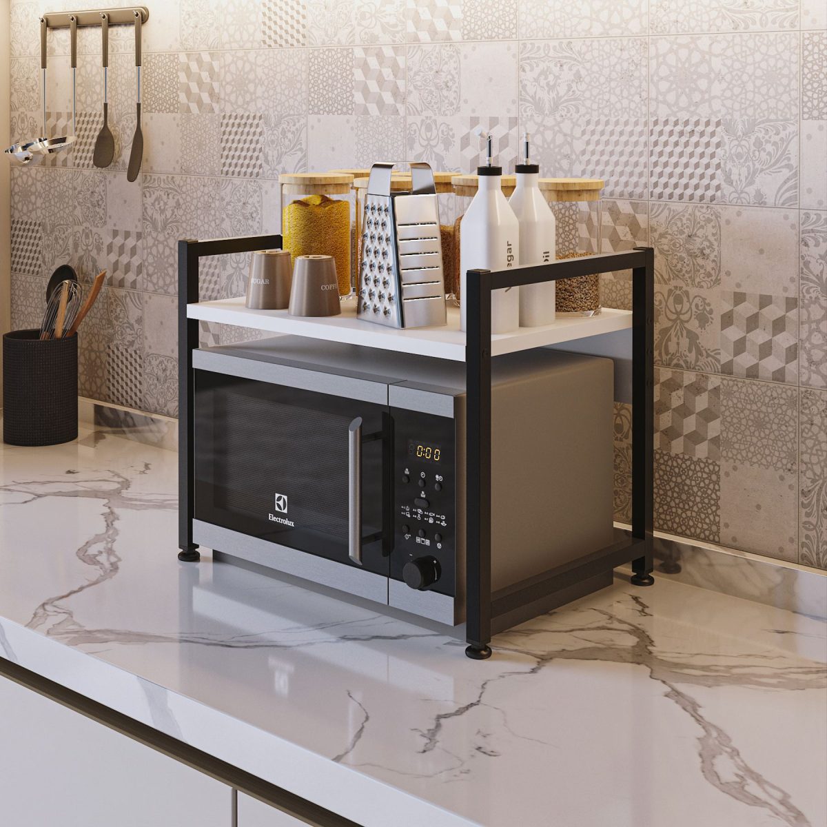 Malta - White, Black – Кујнска полица - Image 2