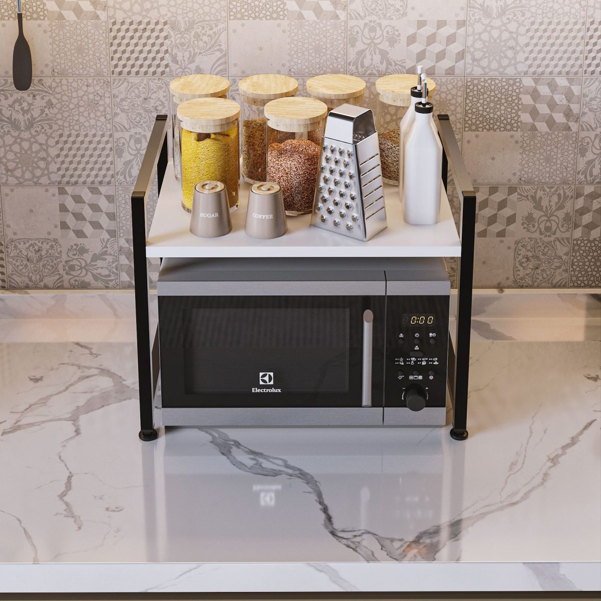 Malta - White, Black – Кујнска полица - Image 3