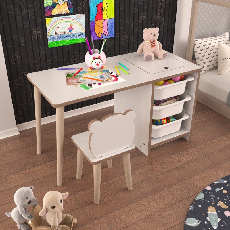 Soho - White – Комплет детска маса