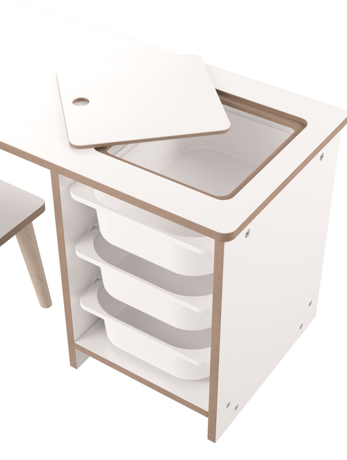 Soho - White – Комплет детска маса - Image 13