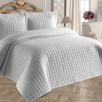 Estiva - Grey – Сет Дупли прекривач и навлака за перница