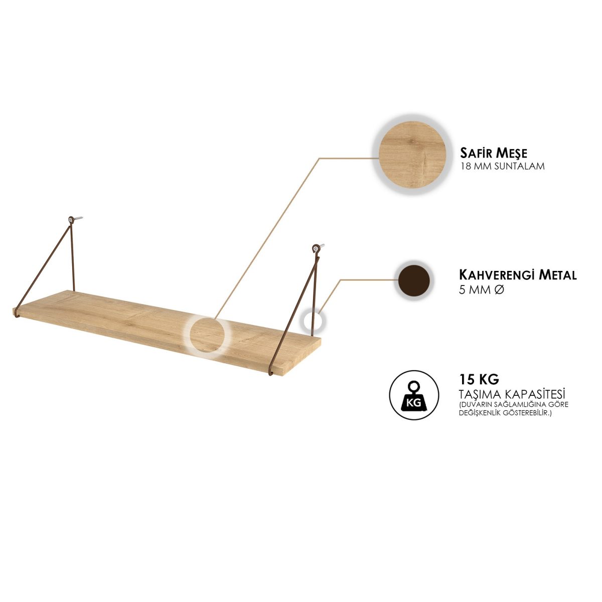 Armoni - Oak – Ѕидна полица - Image 3