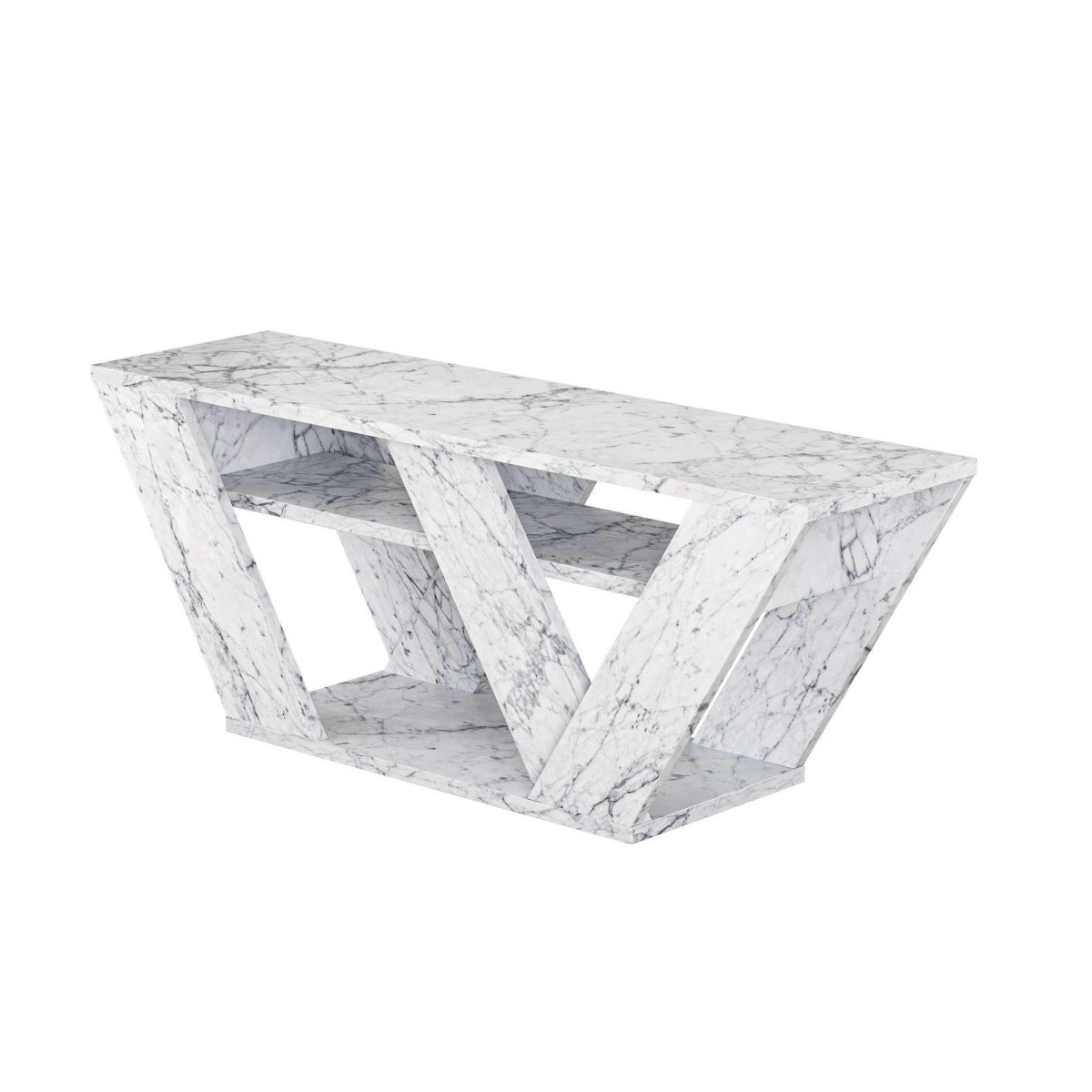 Pipralla - Carrara Marble – ТВ комода - Image 4