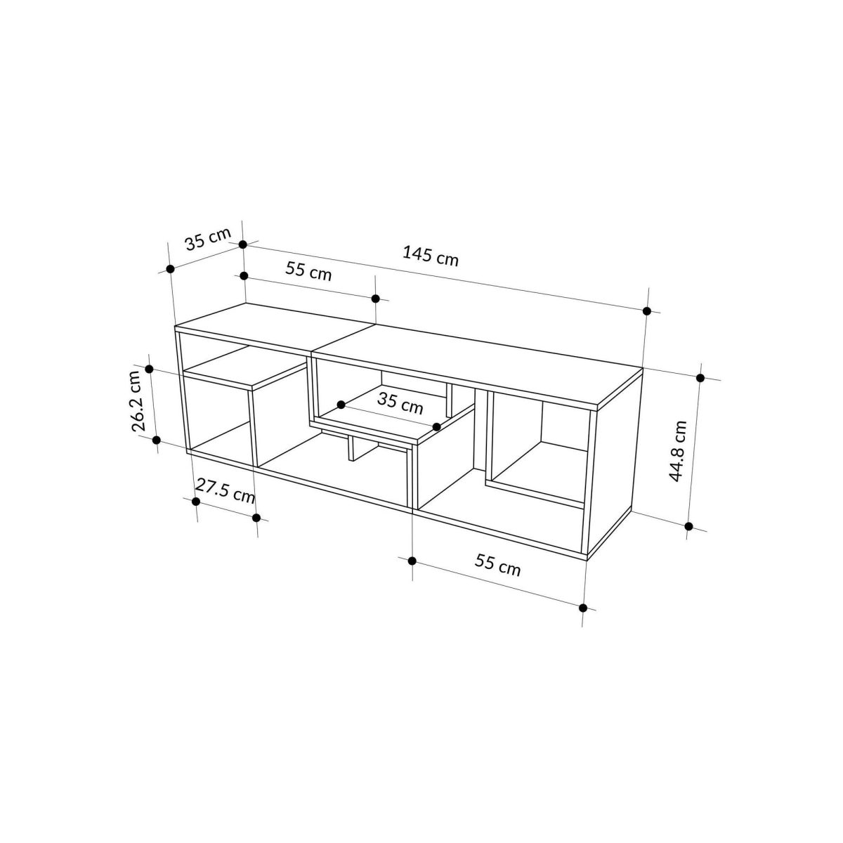 Glis - Hitit, Sandstone – ТВ комода - Image 7