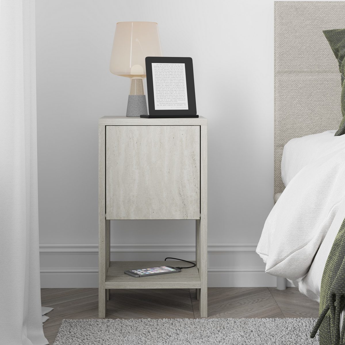 Ema - Travertine – Ноќна масичка - Image 2