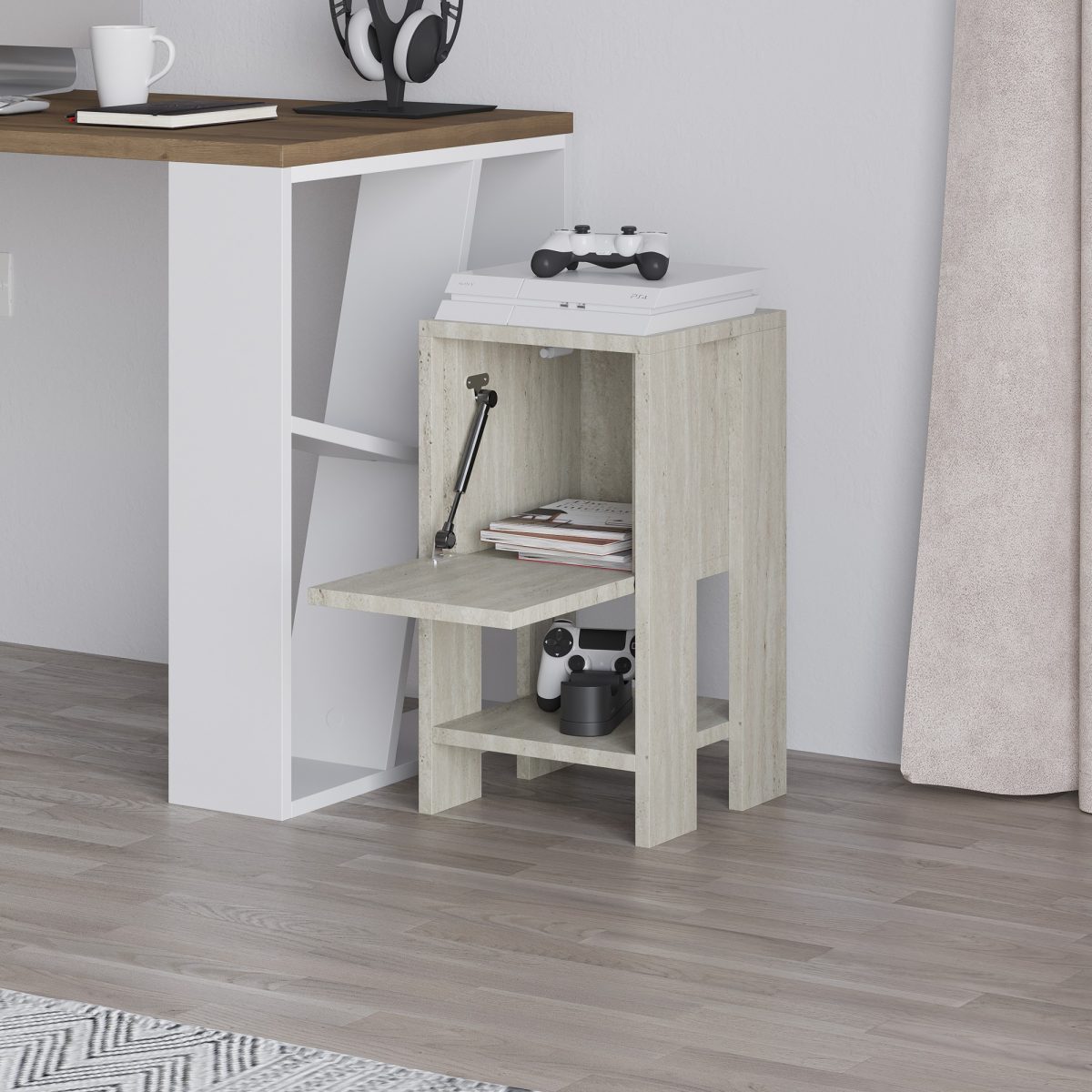 Ema - Travertine – Ноќна масичка - Image 7