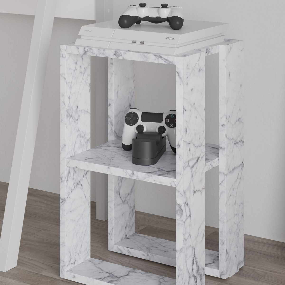 Lonie - Carrara Marble – Ноќна масичка - Image 3