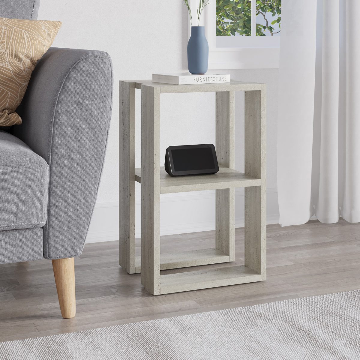 Lonie - Travertine – Ноќна масичка - Image 4