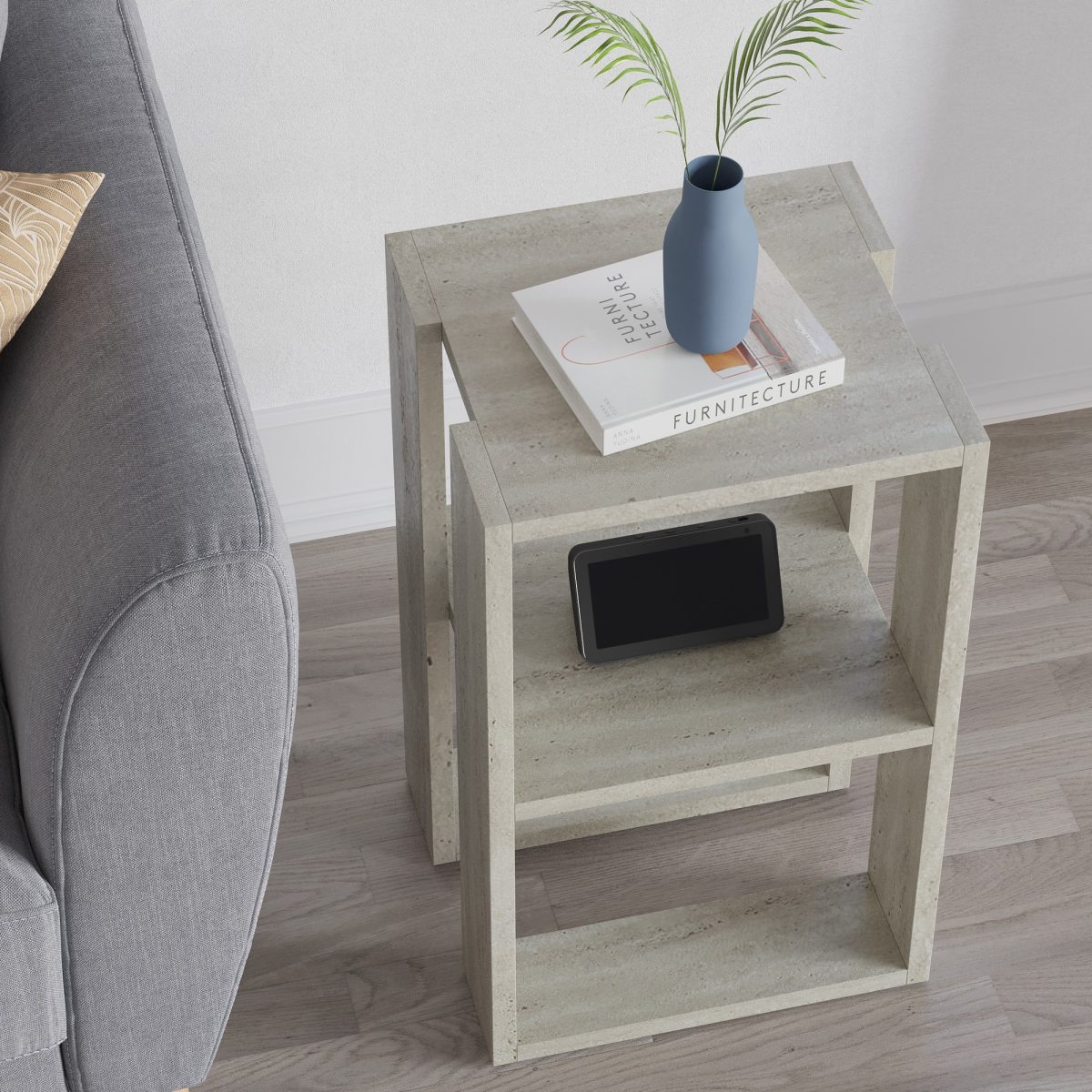 Lonie - Travertine – Ноќна масичка - Image 6