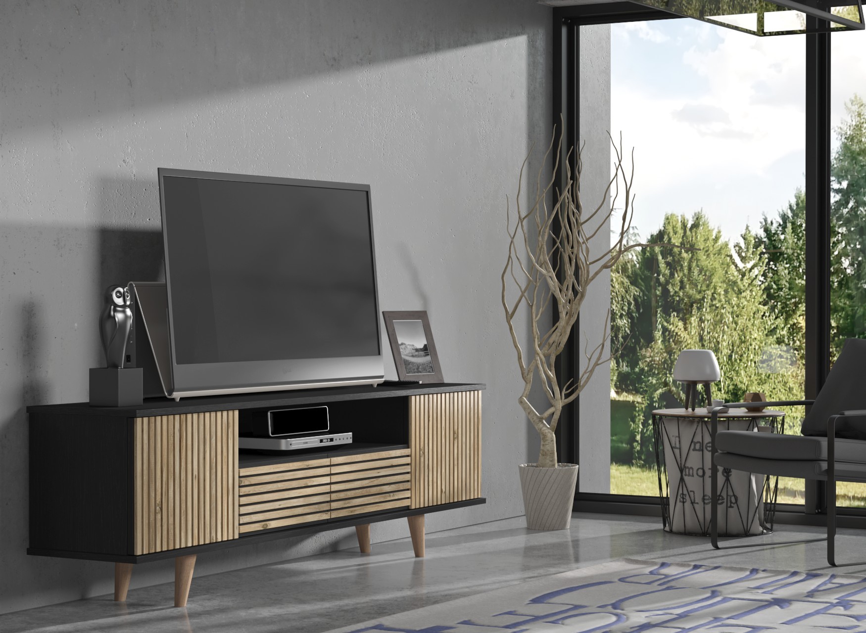 787CDL182120-201.jpg FRN-9000 – ТВ комода - Image 1