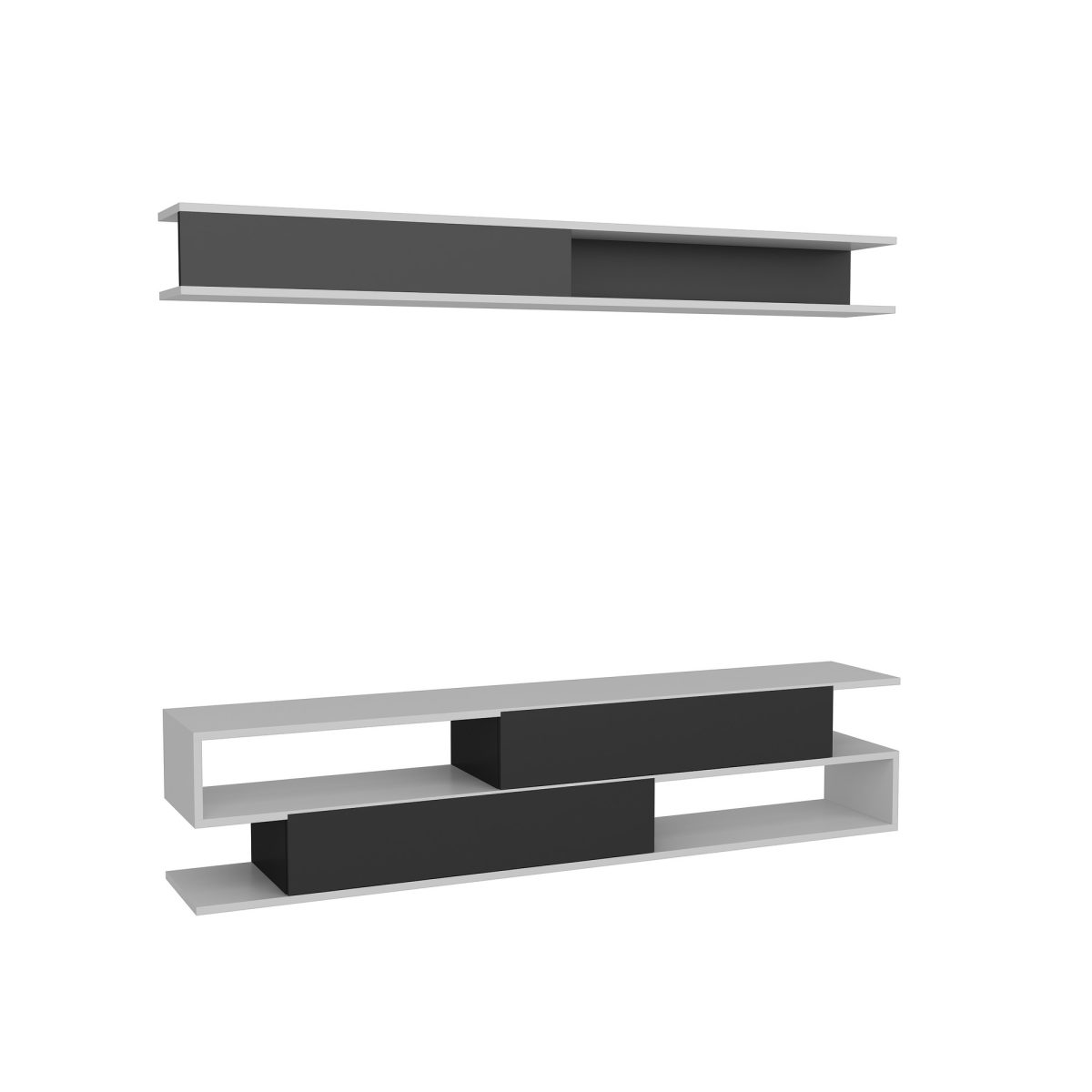 Sims - Black, White – ТВ комода - Image 3