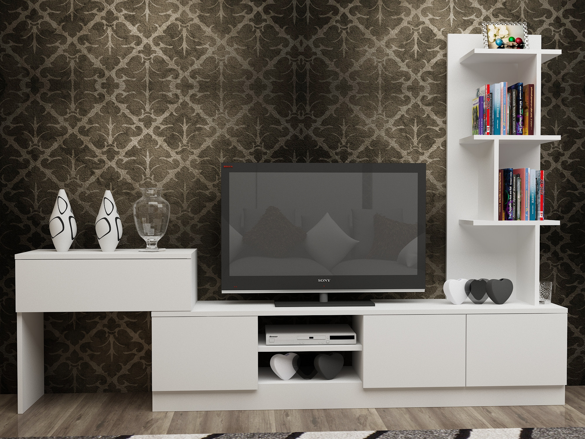 788DEC306720-201.jpg Team - White – ТВ комода - Image 1