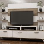 Diana - White, Walnut – ТВ комода