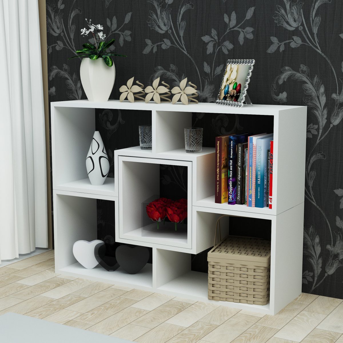 Beled - White – Полица за книги - Image 3