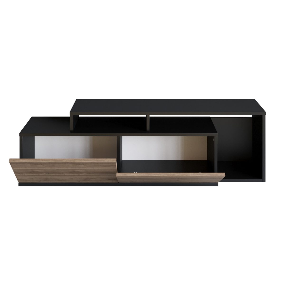 Nexera - Black, Walnut – ТВ комода - Image 4